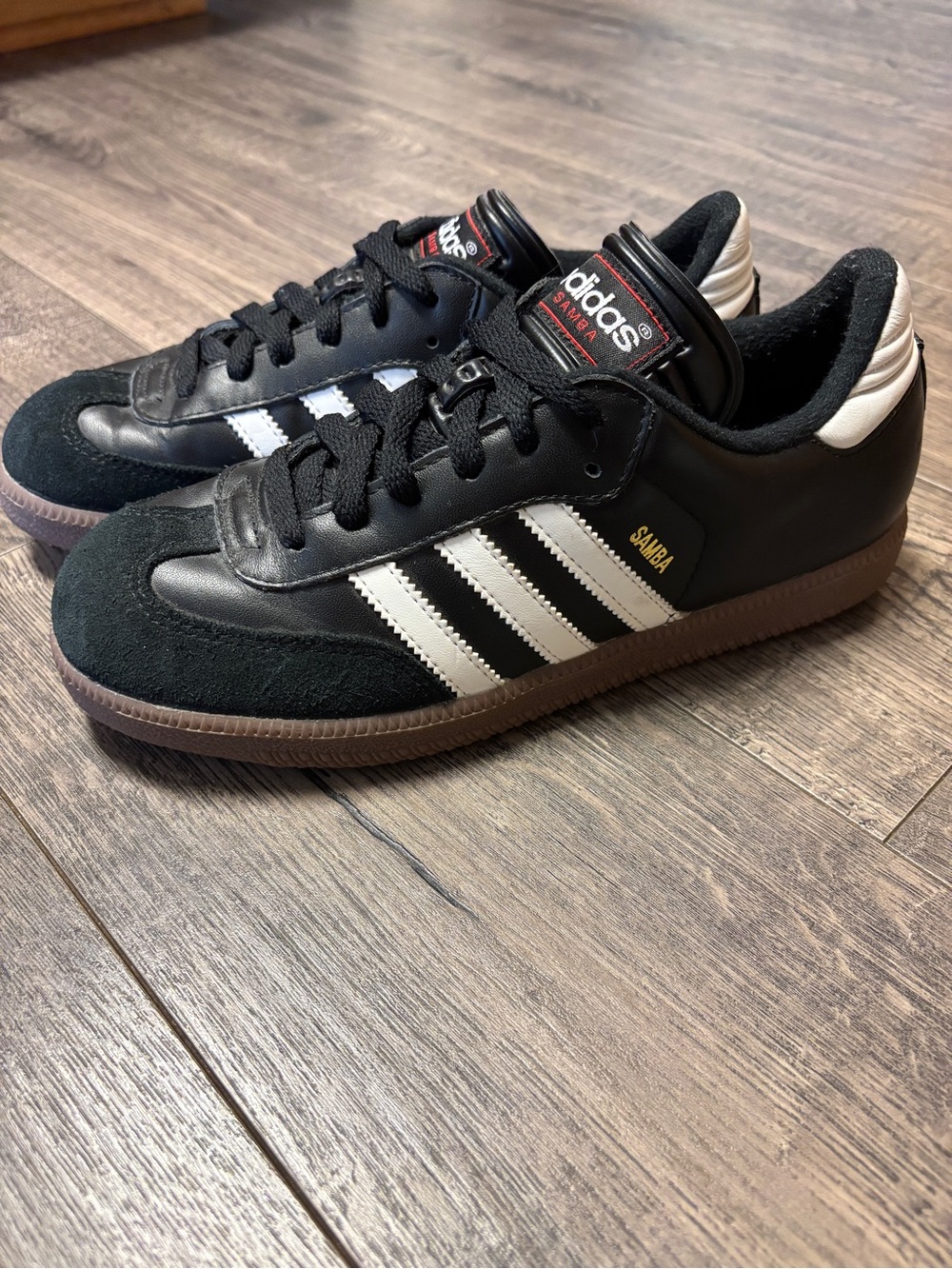 Adidas Samba Classic Mens 6 / Women 7.5 Shoes Sneakers Black Dark Gum Soccer